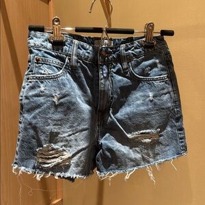 Distressed Denim Women's Shorts